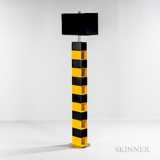 Stacked Cube Floor Lamp in the Manner of Curtis Jere