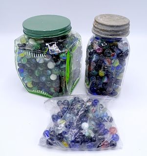 COLLECTION OF MARBLES