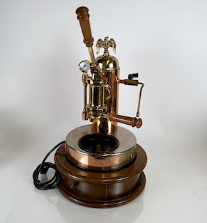 "Electra" Copper & Brass Espresso Machine