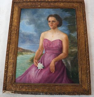 Gustav BROCK: Portrait Woman - Oil on Canvas