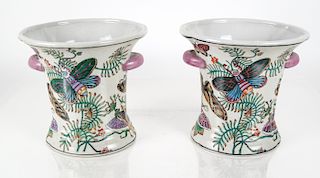 Pair of 20th C. Ceramic Vases