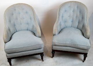 Pair of Regency-Style Club Chairs