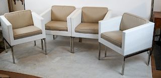Four Frontgate Wrapped Chairs