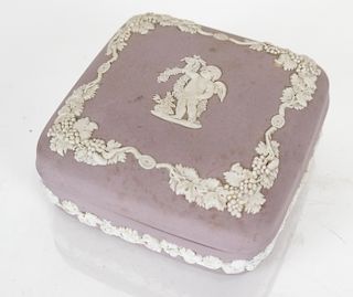 Wedgwood Jasperware Lavender Covered Box
