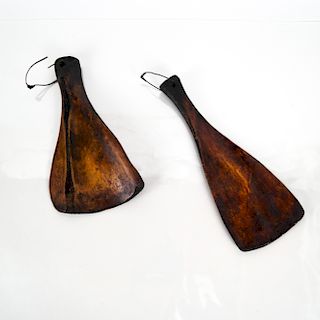 Two Tribal-Style Bone Paddles