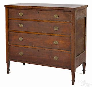 Pennsylvania Sheraton cherry chest of drawers, ea