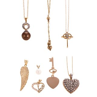 A Selection of Necklaces & Pendants in 14K &10K