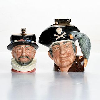 2 SM ROYAL DOULTON CHARACTER TABLETOP LIGHTERS
