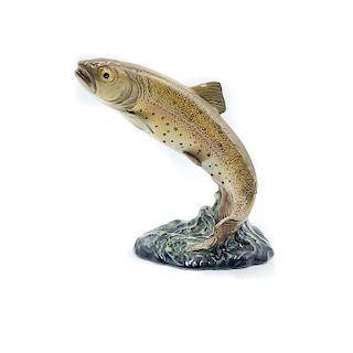 VINTAGE BESWICK LEAPING TROUT FIGURINE SCULPTURE