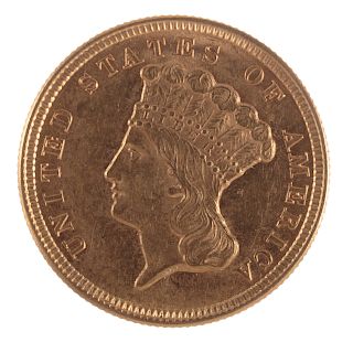 1854 $3 Gold Princess AU details