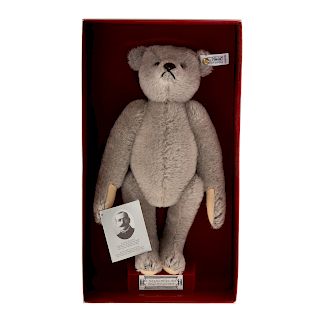 Steiff Grey Mohair Jointed Teddy Bear