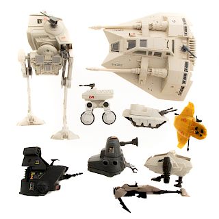 Nine Assorted Star Wars Vehicles