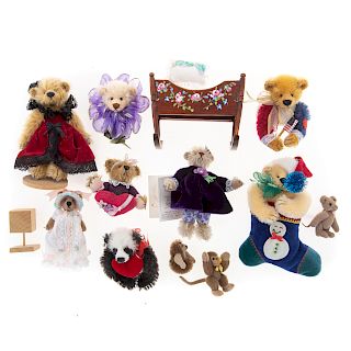 Assorted Miniature Bears & Jewelry