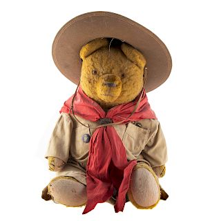 Rare Early Knickerbocker Jointed Teddy Bear