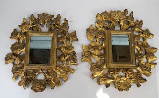 Antique Continental Gilt Wood Mirrors