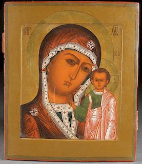 FINE RUSSIAN ICON, KAZAN MOTHER OF GOD