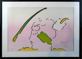 Peter MAX:  "In Horizon", 1982 - Lithograph