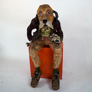 James GRASHOW: "Dog Metamorphosis" - Sculpture