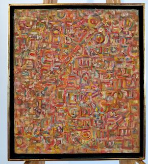 Jerry JOFEN: "Halaka" Abstract - Oil on Canvas