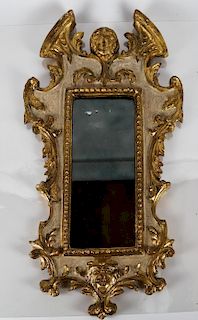 Gilt & Paint Decorated Venetian Mirror