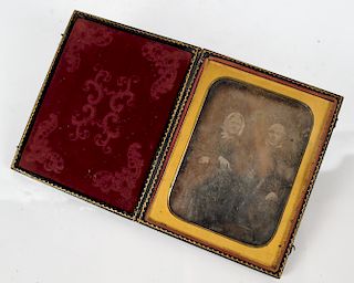 Daguerreotype in Tooled Leather Box