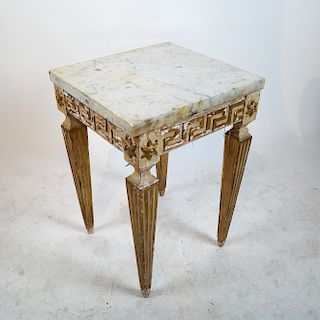 Antique Continental Marble Top Table