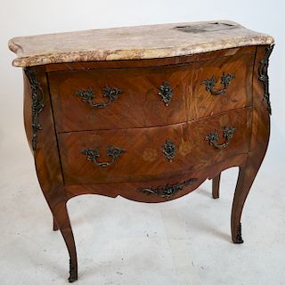 Antique French Bombe Commode