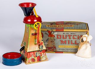 MAC Toys Dutch Mill tin lithograph sand toy