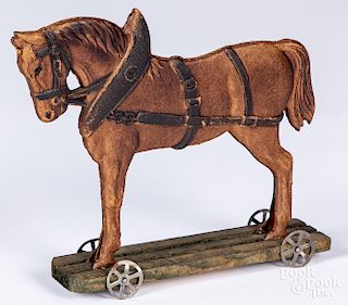 Advertising horse pull toy