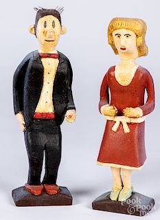 Contemporary figures of Dagwood and Blondie