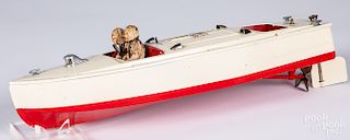 Lionel - Craft tin wind-up speedboat
