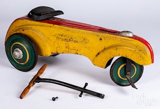 Steelcraft pressed steel speed car pedal toy