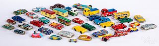 Forty-one Japanese tin lithograph friction cars