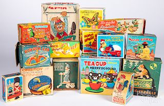 Group of Japanese tin mechanical toys