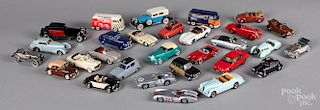 Twenty-nine diecast scale model cars