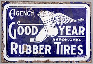 Goodyear Rubber Tires advertising sign