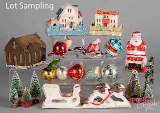 Large group of vintage Christmas items