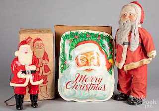 Vintage Christmas Santa and displays.