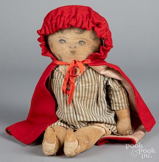Rag doll with printed face