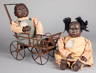 Maynard Arnett Black Americana Farm Kid dolls