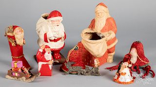 Collection of Christmas Santa Claus figures