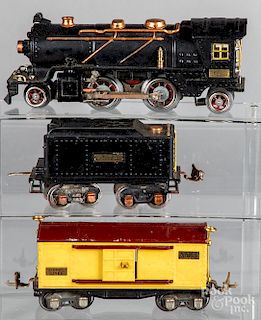 Lionel three-piece train set