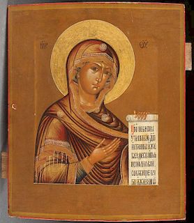 FINELY PAINTED RUSSIAN ICON, 19TH CENTURY