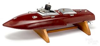 Reuhl gas powered hydroplane speedboat model