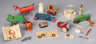 Collection of advertising items