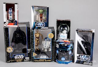 Group of boxed Star Wars collectibles