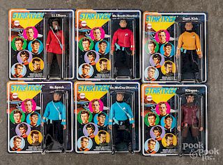 Complete set of 1974 Mego Star Trek action figure