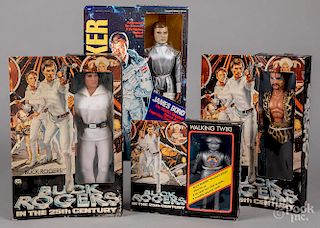 Three 1979 Mego Buck Rogers dolls, etc.