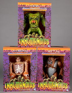 Three Inhumanoids boxed action figures