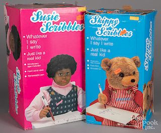 Skippy Scribbles and Susie Scribbles dolls
